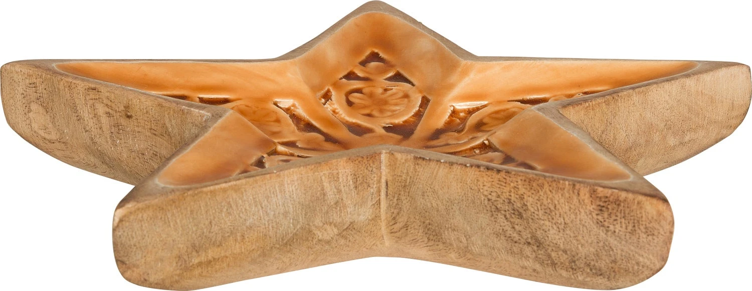 Intratuin Tray Ster 25 X 25 X 4 Cm Bruin / Naturel 1 Intratuin Tray Ster 25 X 25 X 4 Cm Bruin / Naturel