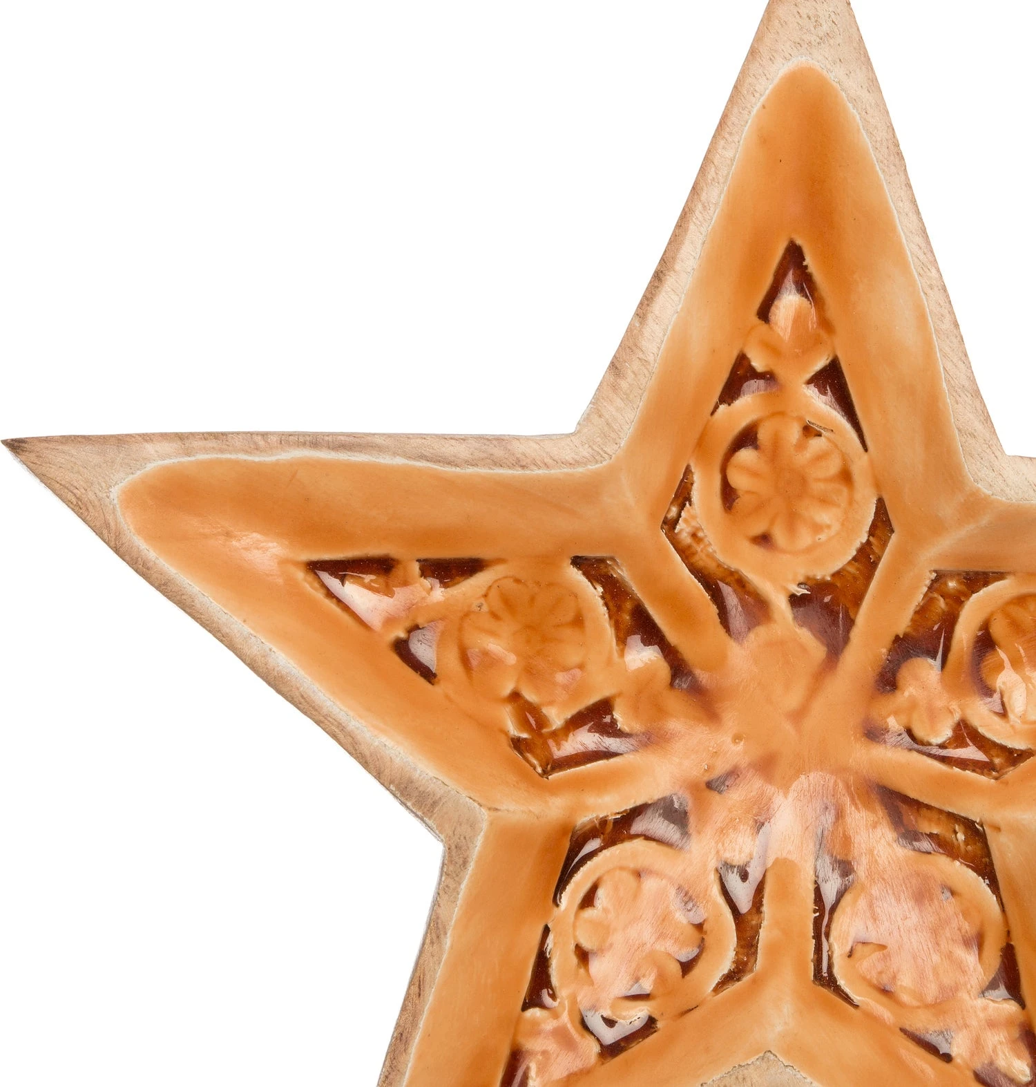 Intratuin Tray Ster 25 X 25 X 4 Cm Bruin / Naturel 2 Intratuin Tray Ster 25 X 25 X 4 Cm Bruin / Naturel - Afbeelding 2