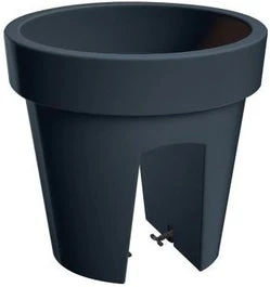 Intratuin Balkonbak Railing Antraciet D 24,5 H 22,5 Cm