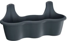 Intratuin Plantenbak Triple Antraciet 51,9 X 20 X 24 Cm