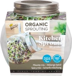 Biologische Buzzy Kiemgroentezaad Pikante Salade