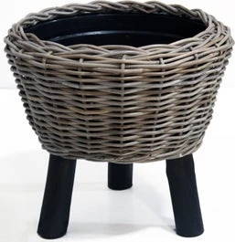 Drypot Op Zwarte Poten D44 H44 Cm