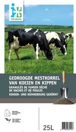 Intratuin Gedroogde Mestkorrels Van Koeien En Kippen 25 L