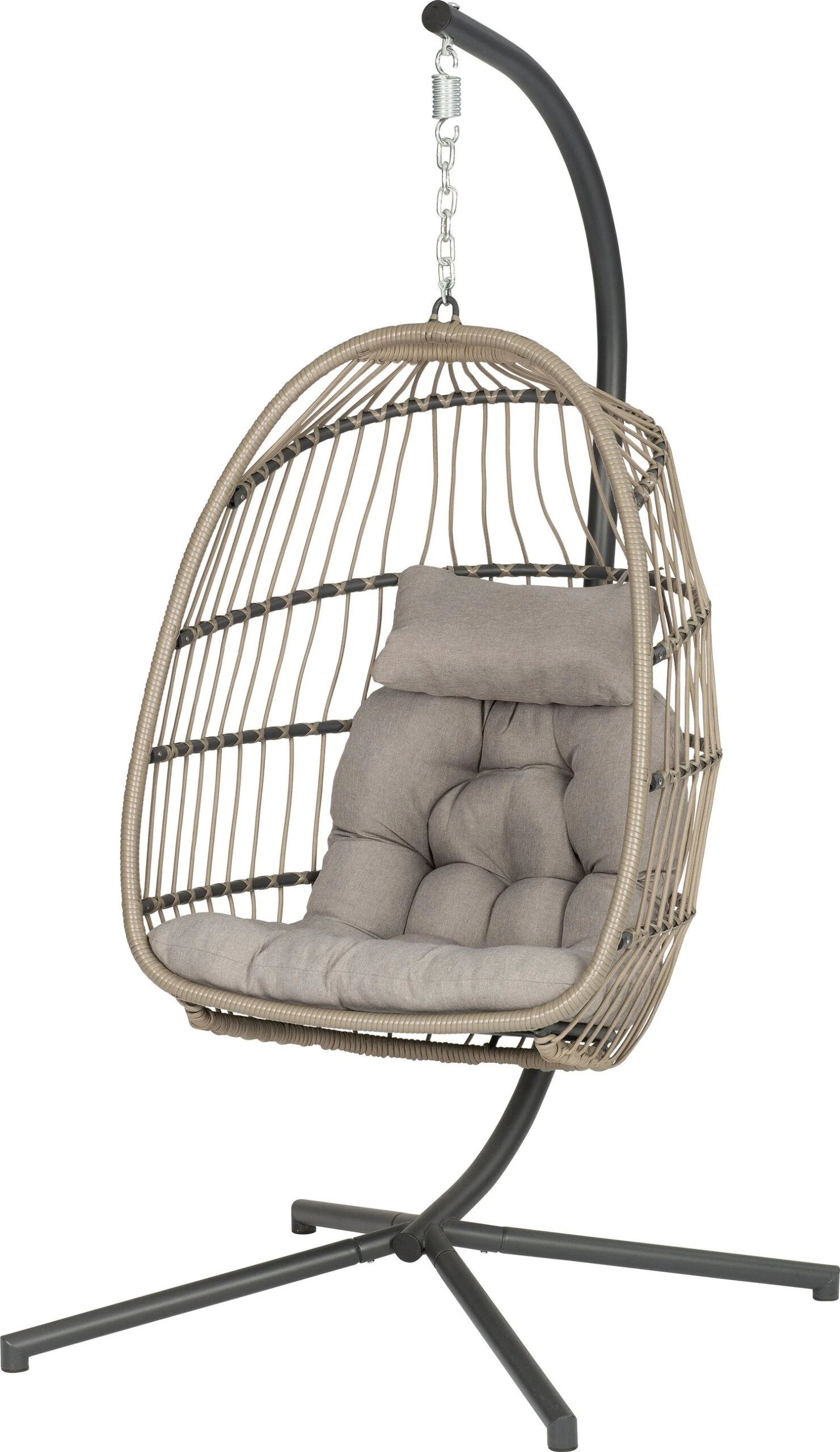 Intratuin Inklapbare Hangstoel Pax Grijs 1 Intratuin Inklapbare Hangstoel Pax Grijs