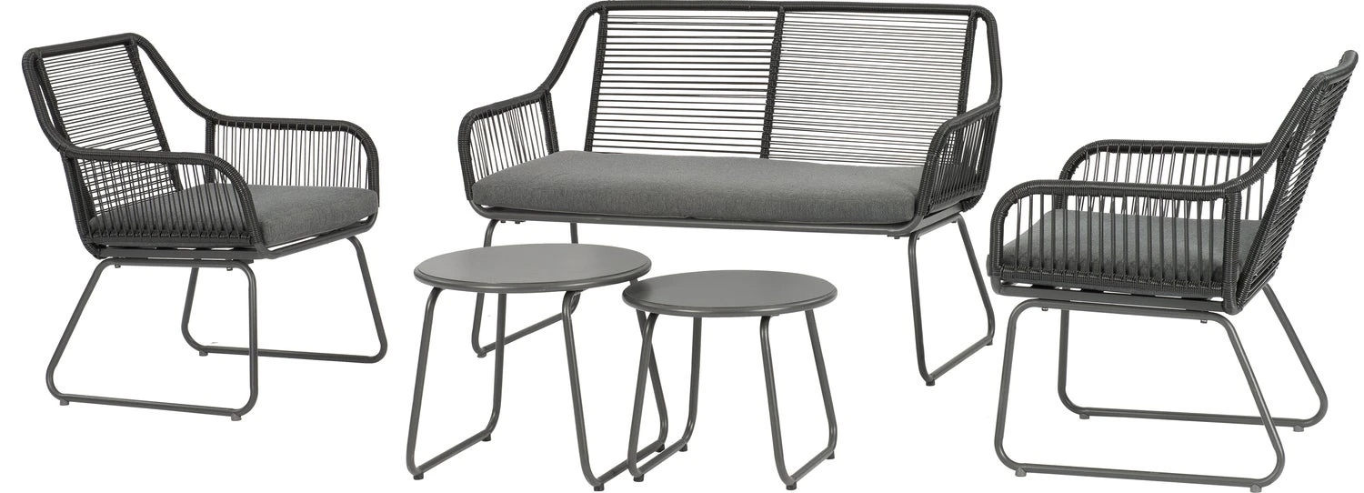 Intratuin 4-zits Loungeset Kik Antraciet 1 Intratuin 4-zits Loungeset Kik Antraciet