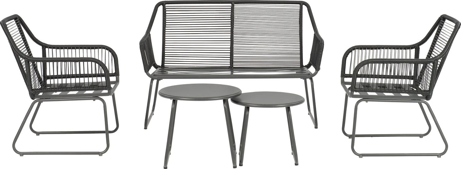 Intratuin 4-zits Loungeset Kik Antraciet 4 Intratuin 4-zits Loungeset Kik Antraciet - Afbeelding 4