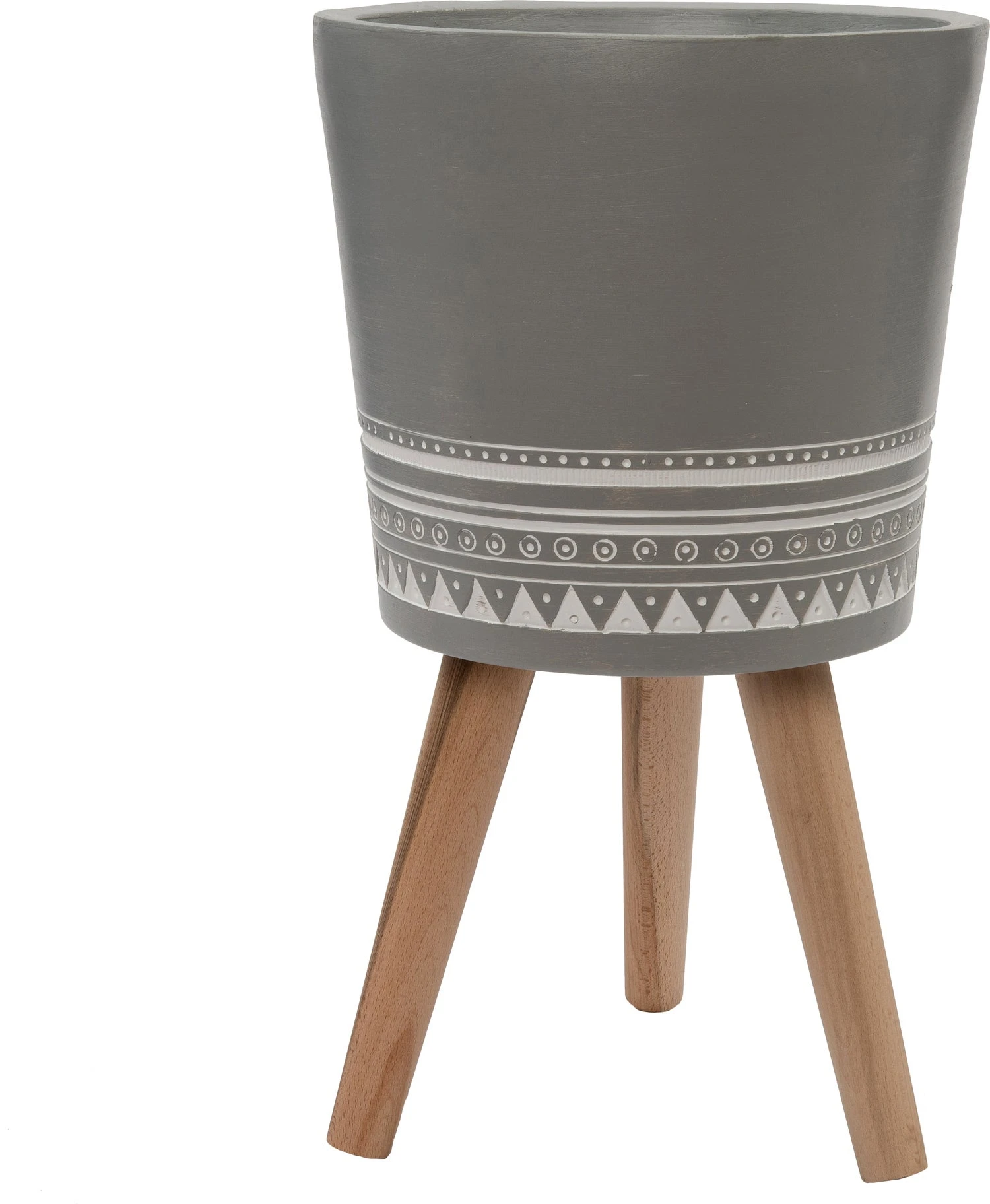 Intratuin Bloempot Op Poten Bregje Grijs D 35,5 H 55 Cm 1 Intratuin Bloempot Op Poten Bregje Grijs D 35,5 H 55 Cm