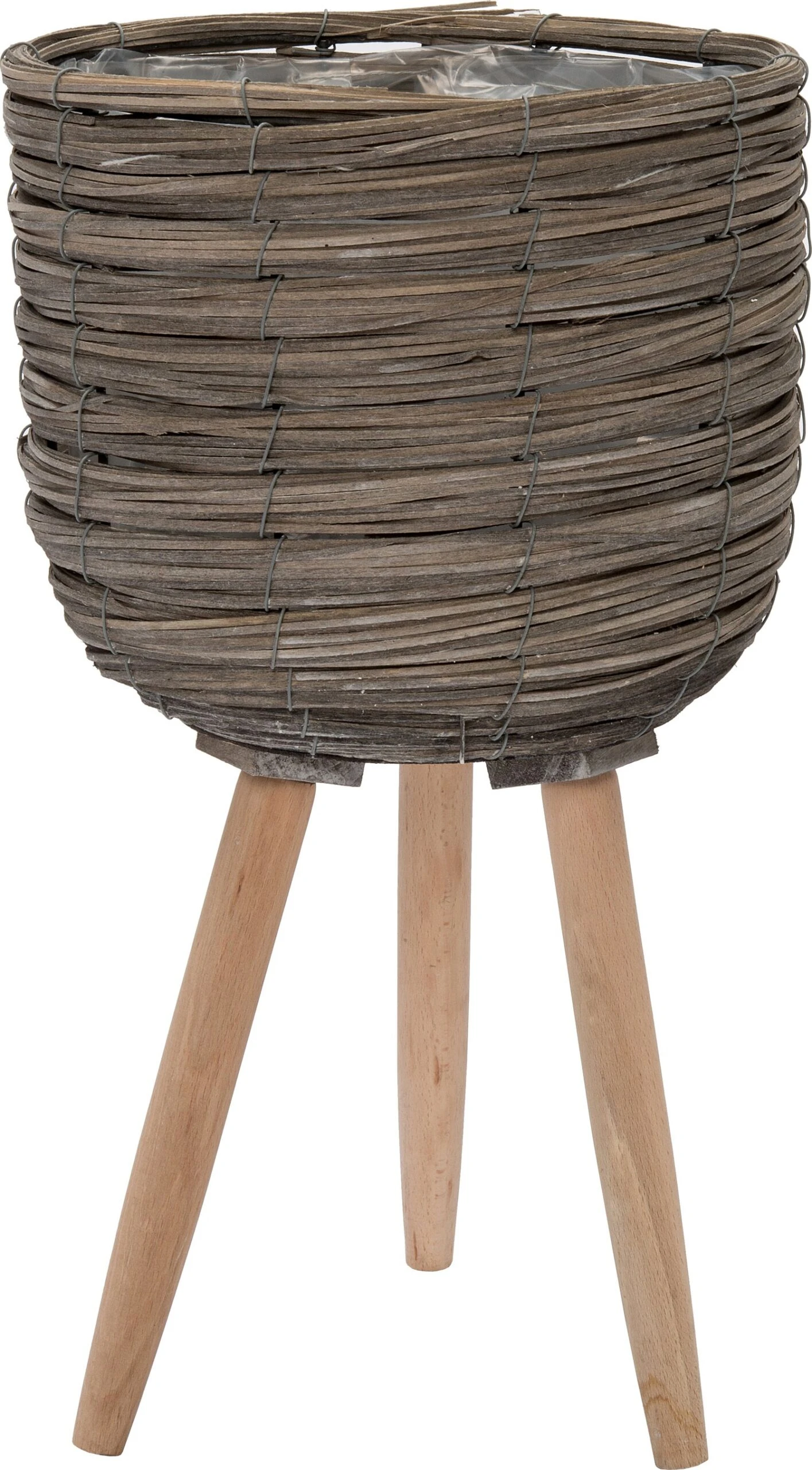 Intratuin Plantenmand Suuz Grijs / Naturel D 25 H 45 Cm 1 Intratuin Plantenmand Suuz Grijs / Naturel D 25 H 45 Cm