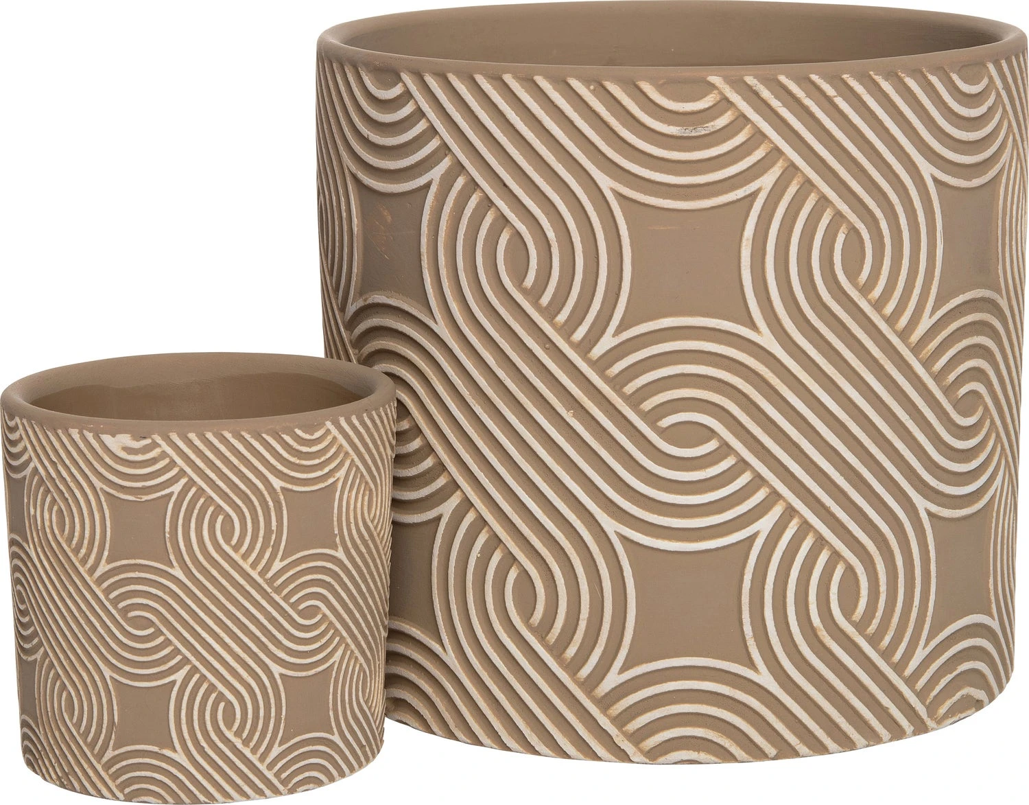 Intratuin Bloempot Yaro Grijs D 13,5 H 12,5 Cm 2 Intratuin Bloempot Yaro Grijs D 13,5 H 12,5 Cm - Afbeelding 2