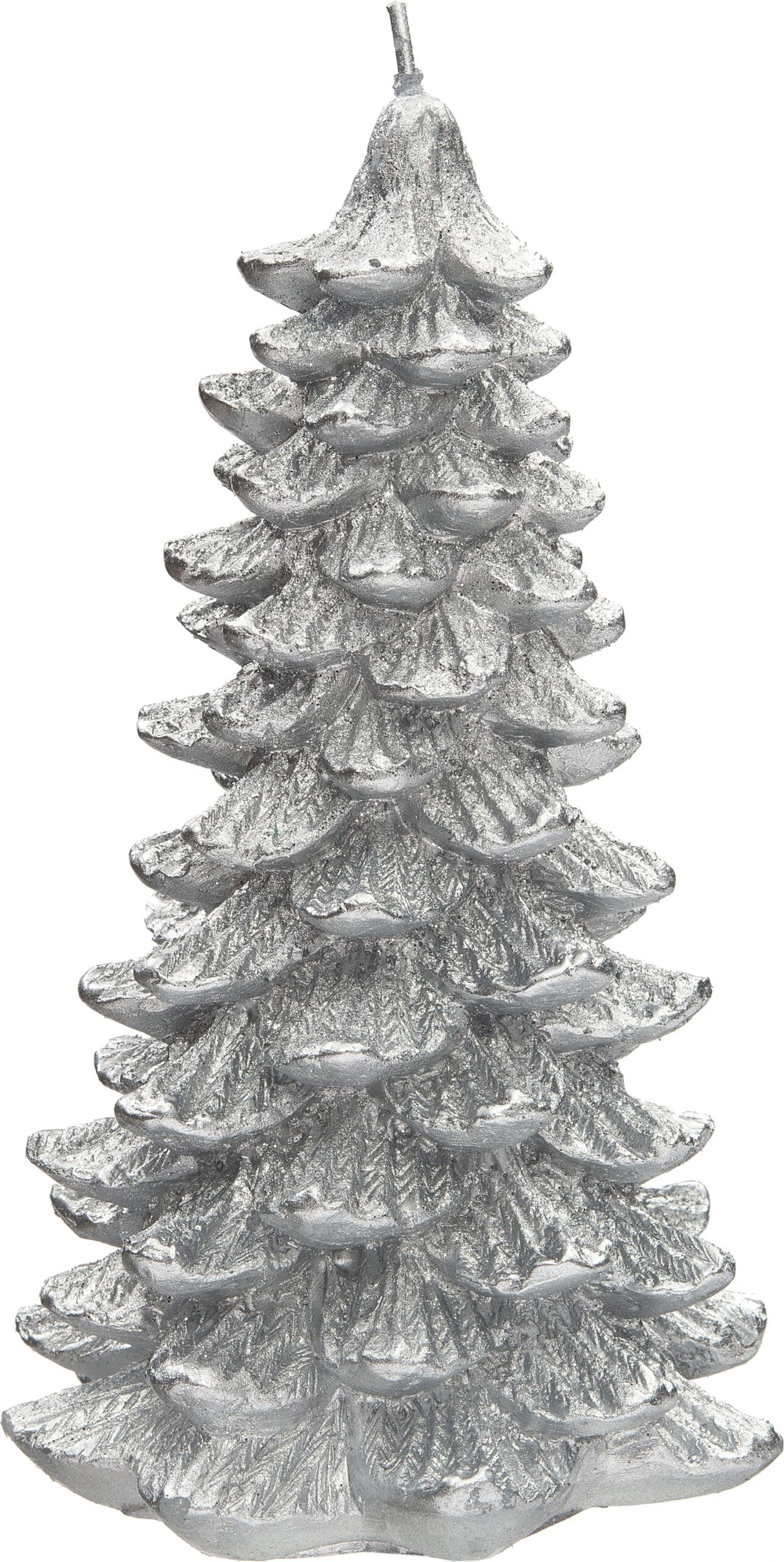 Intratuin Kaars Kerstboom Zilver Zilver D 8 H 16 Cm 1 Intratuin Kaars Kerstboom Zilver Zilver D 8 H 16 Cm
