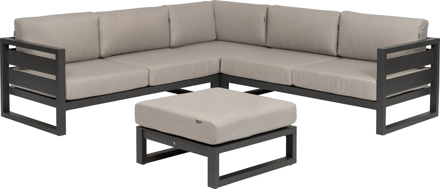 Intratuin 4-zits Loungeset Met Hocker Norma Antraciet 2 Intratuin 4-zits Loungeset Met Hocker Norma Antraciet - Afbeelding 2