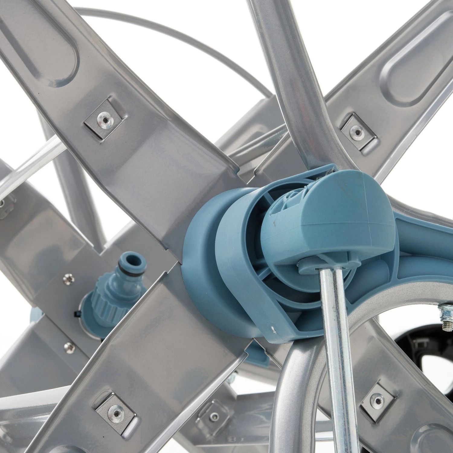 Intratuin Premium Slangenwagen Grijs / Blauw 4 Intratuin Premium Slangenwagen Grijs / Blauw - Afbeelding 4