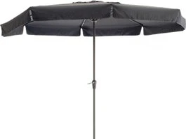 Intratuin Parasol Chios Zwart 80+UV D 350 Cm