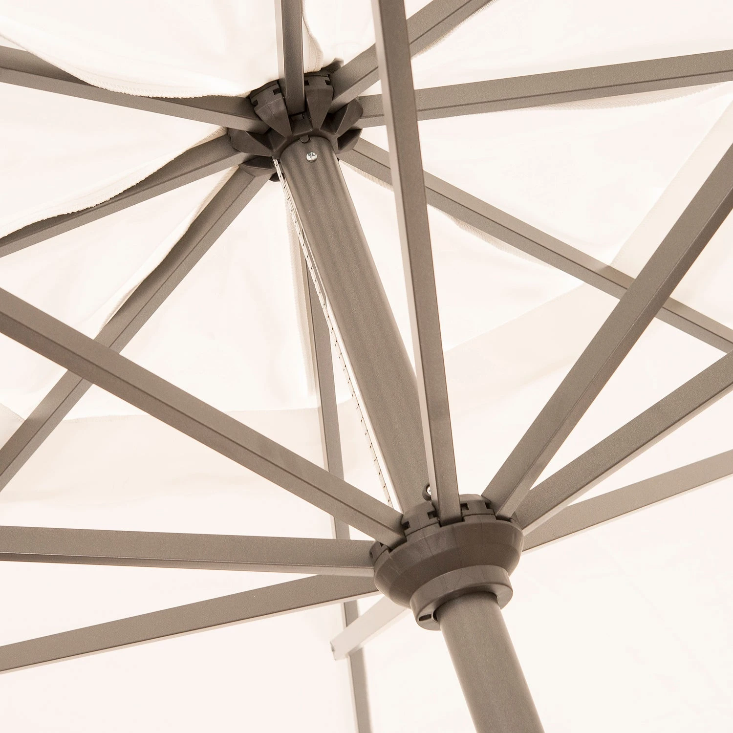 Intratuin Parasol Chios Wit 80+UV D 350 Cm 2 Intratuin Parasol Chios Wit 80+UV D 350 Cm - Afbeelding 2