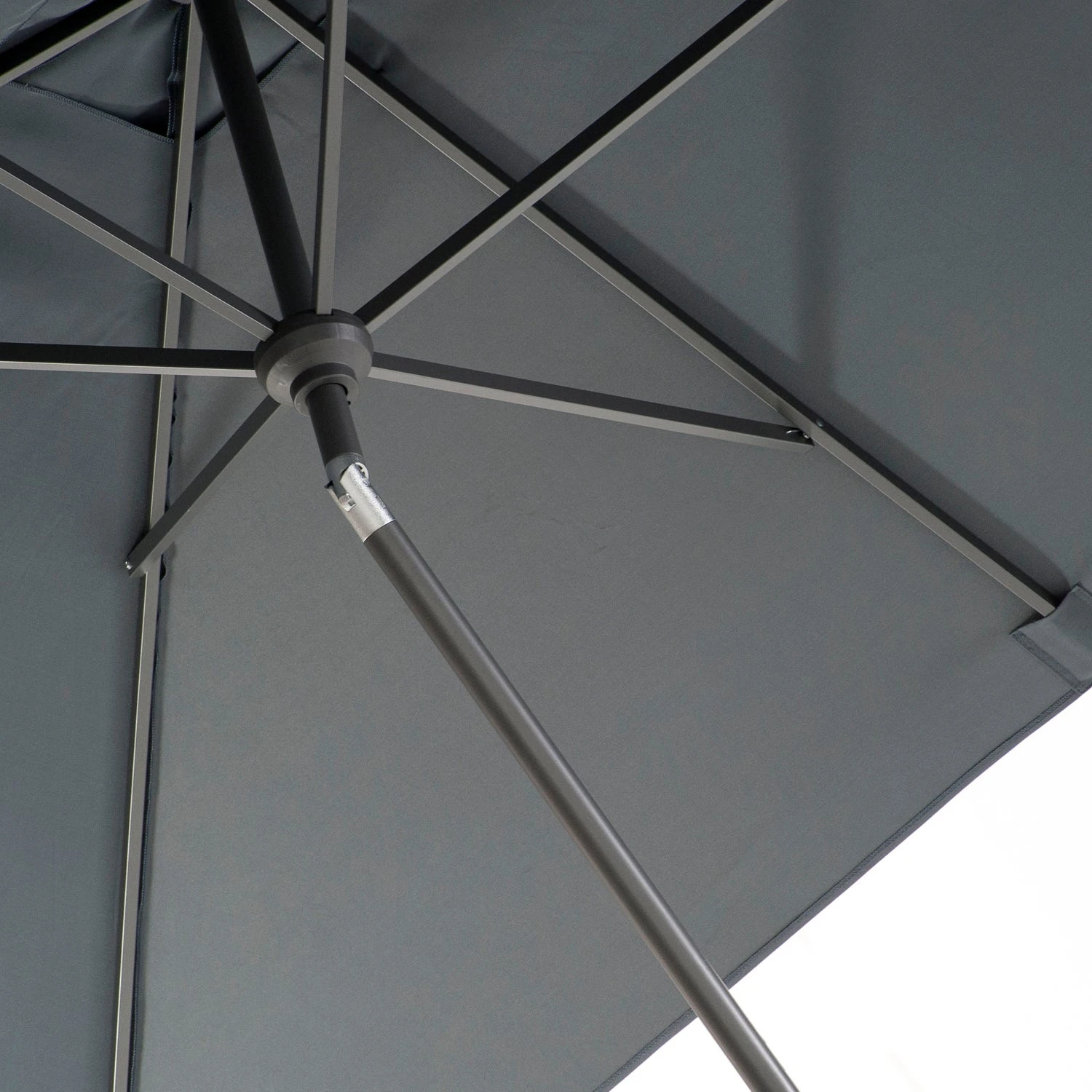 Intratuin Parasol Cadiz Zwart 80+UV 300 X 200 Cm 2 Intratuin Parasol Cadiz Zwart 80+UV 300 X 200 Cm - Afbeelding 2