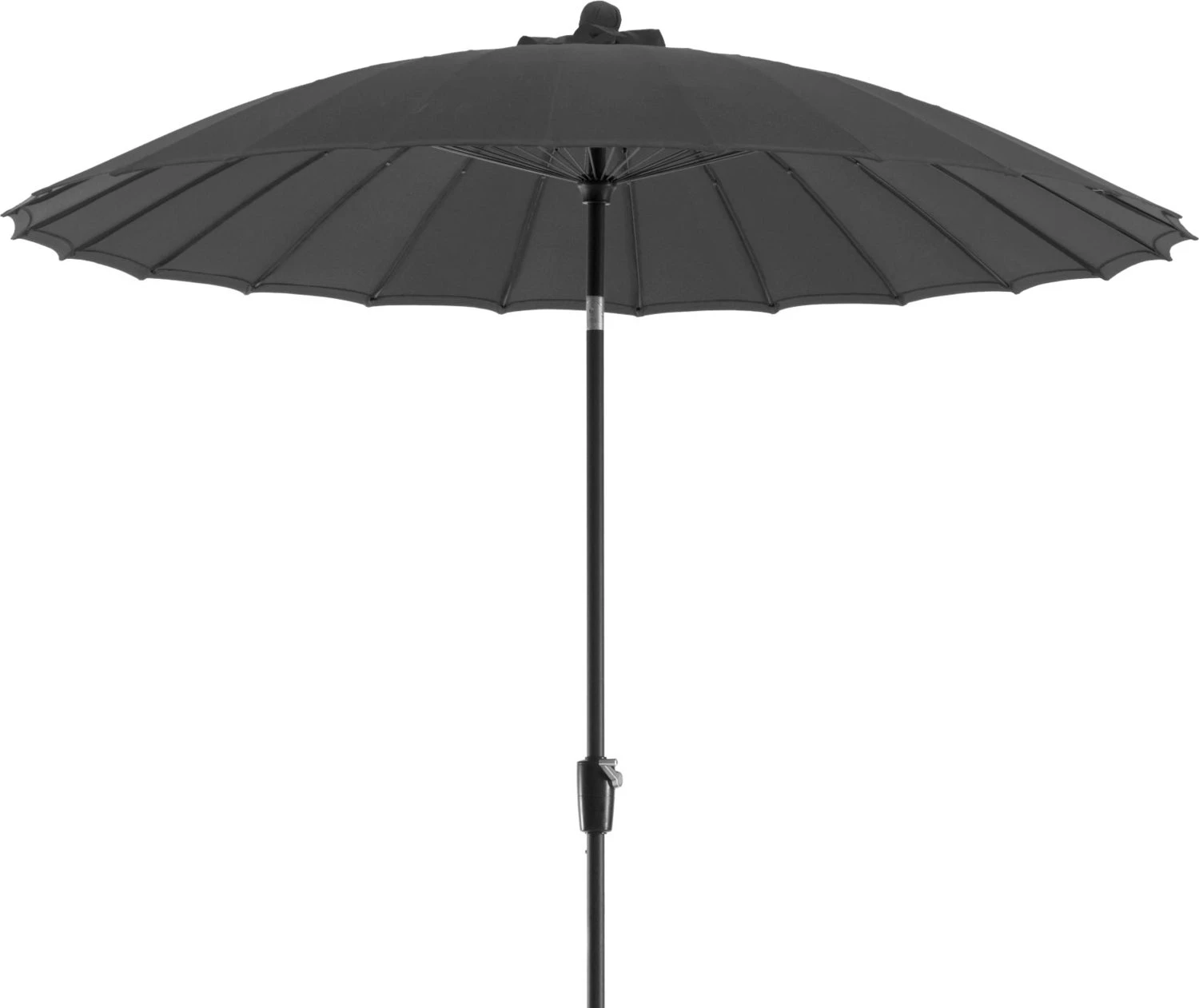 Intratuin Parasol Shanghai Zwart 80+UV D 300 Cm 1 Intratuin Parasol Shanghai Zwart 80+UV D 300 Cm
