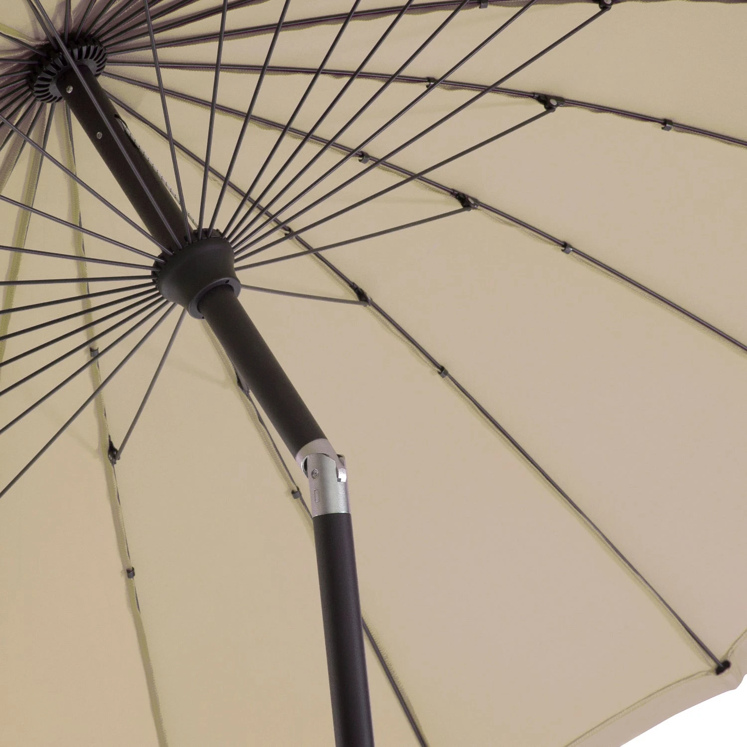 Intratuin Parasol Shanghai Taupe 80+UV D 300 Cm 2 Intratuin Parasol Shanghai Taupe 80+UV D 300 Cm - Afbeelding 2