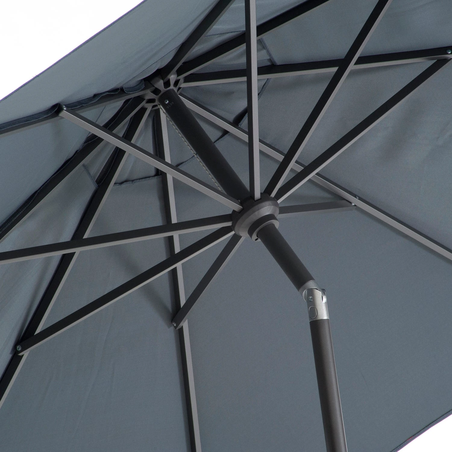 Intratuin Parasol Trinidad Donkergrijs 80+UV D 250 Cm 2 Intratuin Parasol Trinidad Donkergrijs 80+UV D 250 Cm - Afbeelding 2