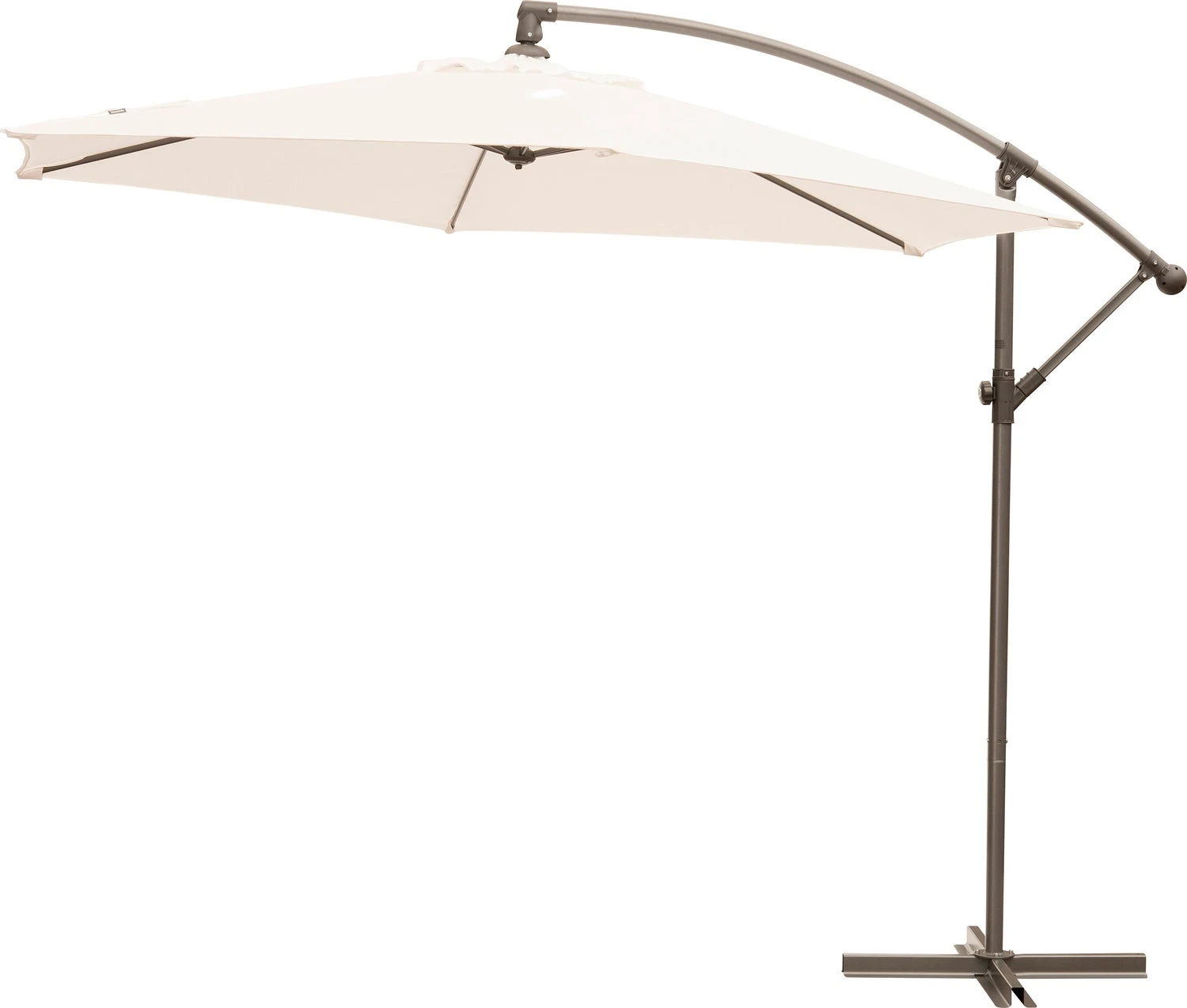 Intratuin Zweefparasol Milano Wit 80+UV D 300 Cm 1 Intratuin Zweefparasol Milano Wit 80+UV D 300 Cm