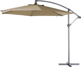 Intratuin Zweefparasol Milano Taupe 80+UV D 300 Cm 1 Intratuin Zweefparasol Milano Taupe 80+UV D 300 Cm
