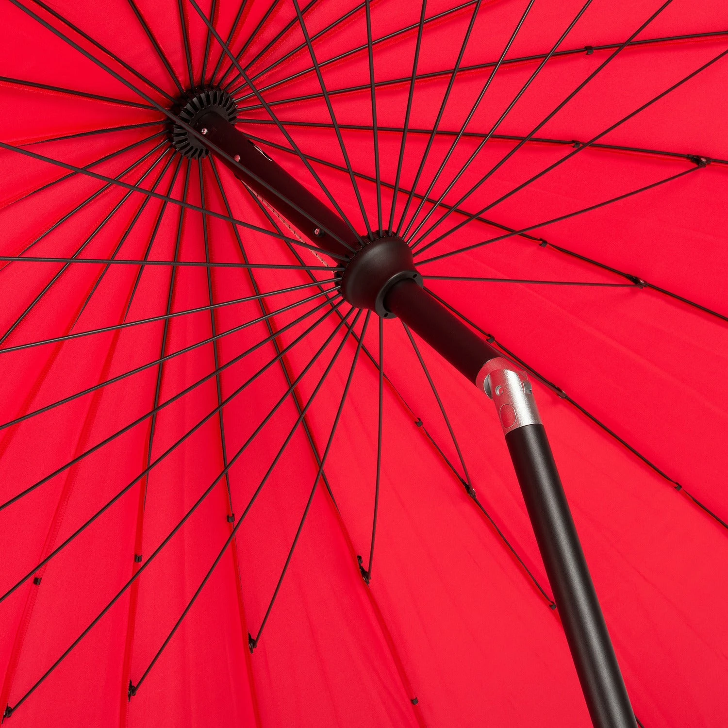 Intratuin Parasol Shanghai Rood 80+UV D 300 Cm 4 Intratuin Parasol Shanghai Rood 80+UV D 300 Cm - Afbeelding 4