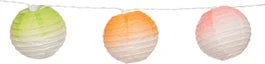 Intratuin Verlichtingssnoer LED Lampion Oranje / Groen / Roze D 10 Cm 10 Stuks 1 Intratuin Verlichtingssnoer LED Lampion Oranje / Groen / Roze D 10 Cm 10 Stuks