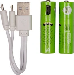Intratuin Oplaadbare Batterij AA Met USB Kabel 2 Stuks