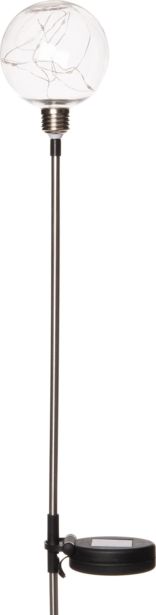 Intratuin Solar Tuinsteker Transparant / Zilver D 10 H 75 Cm 1 Intratuin Solar Tuinsteker Transparant / Zilver D 10 H 75 Cm