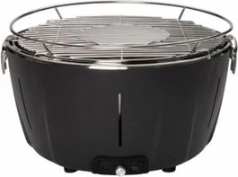 Intratuin Houtskool Barbecue Rookvrij Zwart D 33 H 23 Cm