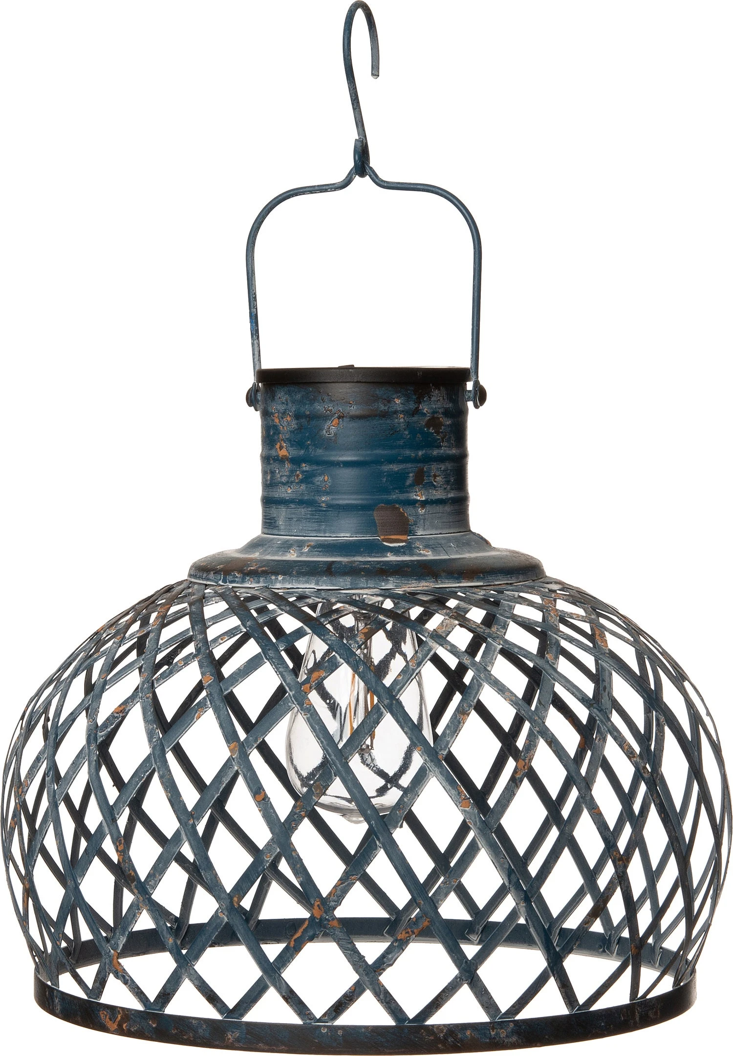 Intratuin Solar Lantaarn Blauw D 30 H 26 Cm 1 Intratuin Solar Lantaarn Blauw D 30 H 26 Cm