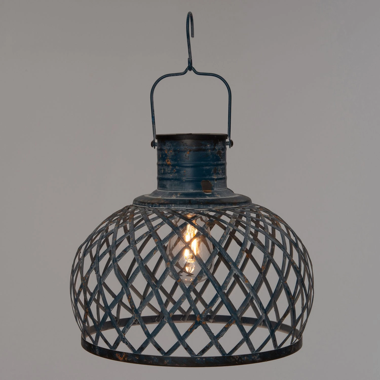 Intratuin Solar Lantaarn Blauw D 30 H 26 Cm 2 Intratuin Solar Lantaarn Blauw D 30 H 26 Cm - Afbeelding 2