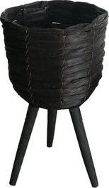 Intratuin Plantenmand Op Poten Wolter Zwart D 20,5 H 36 Cm 1 Intratuin Plantenmand Op Poten Wolter Zwart D 20,5 H 36 Cm