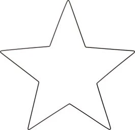 Intratuin Wandhanger Frame Ster Zwart 100 X 95 Cm