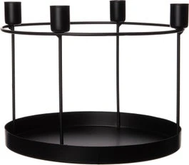 Intratuin Kandelaar Zwart D 23 H 19 Cm 1 Intratuin Kandelaar Zwart D 23 H 19 Cm