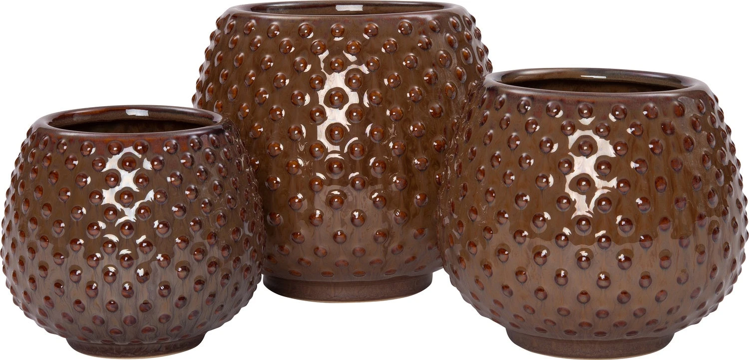 Intratuin Bloempot Elisabeth Bruin D 15,5 H 13,5 Cm 2 Intratuin Bloempot Elisabeth Bruin D 15,5 H 13,5 Cm - Afbeelding 2