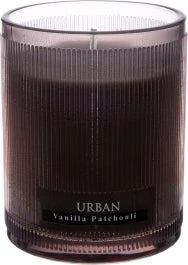 Intratuin Geurkaars Urban Vanilla Patchouli Grijs 32 Uur D 8,3 H 10,8 Cm
