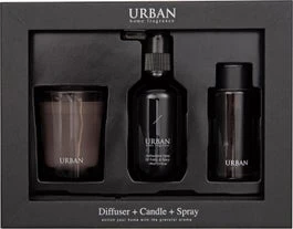 Intratuin Geurset Urban Oakwood & Blackcurrant Grijs 22,3 X 6,3 X 17,4 Cm