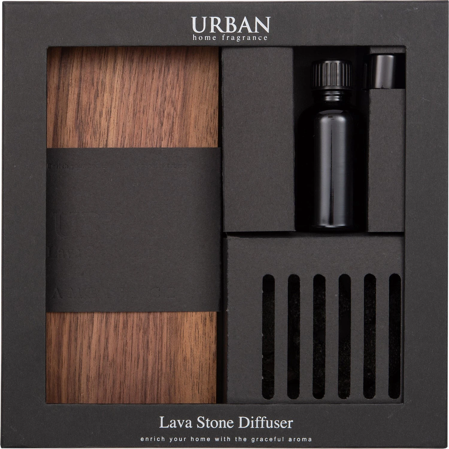Intratuin Geurset Urban Vulcano Oakwood & Blackcurrant Grijs 21,4 X 3,9 X 21,3 Cm 1 Intratuin Geurset Urban Vulcano Oakwood & Blackcurrant Grijs 21,4 X 3,9 X 21,3 Cm
