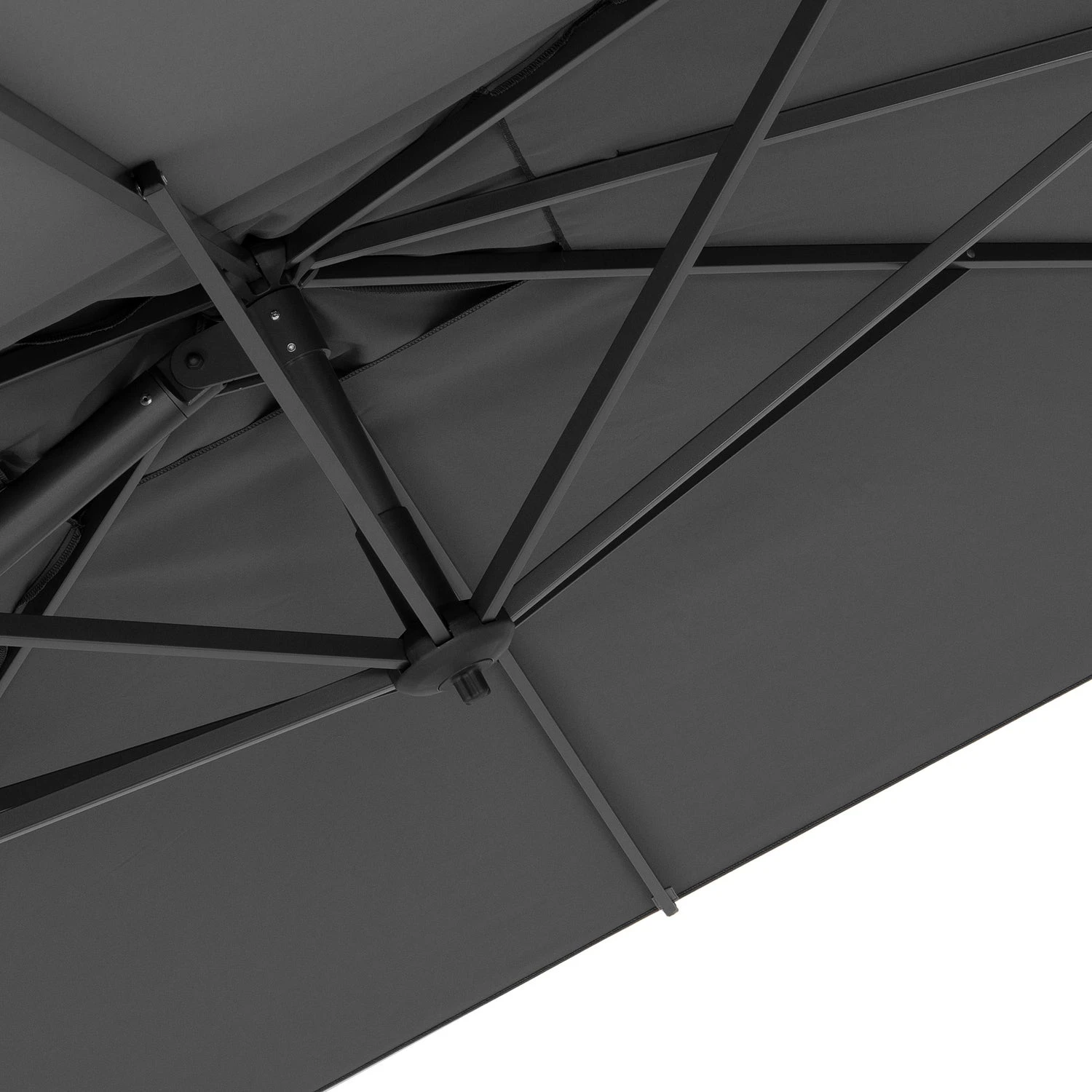 Intratuin Zweefparasol Bay Obravia Grijs 50+UV 300 X 300 Cm 2 Intratuin Zweefparasol Bay Obravia Grijs 50+UV 300 X 300 Cm - Afbeelding 2