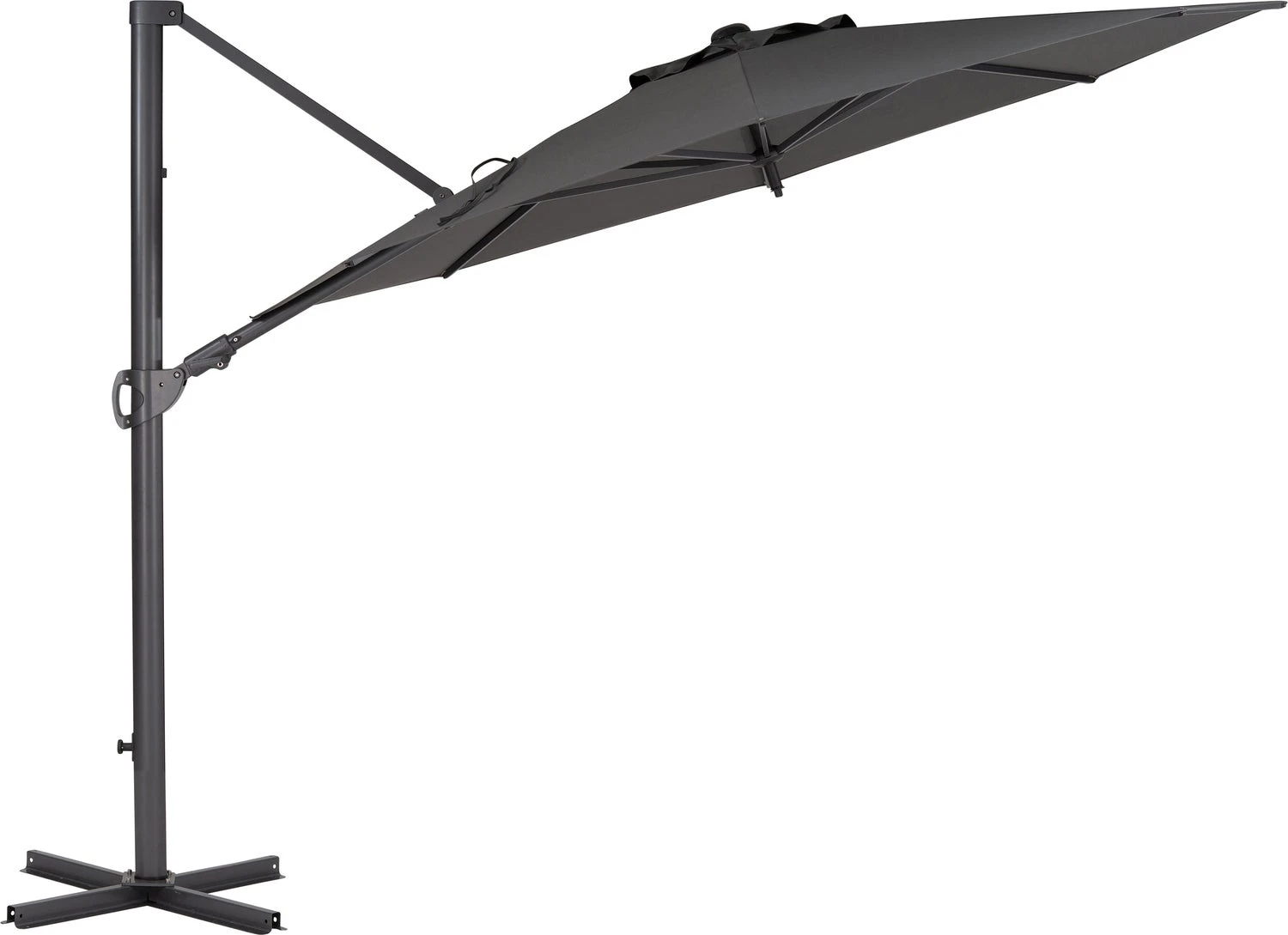 Intratuin Zweefparasol Bay Obravia Grijs 50+UV D 330 Cm 2 Intratuin Zweefparasol Bay Obravia Grijs 50+UV D 330 Cm - Afbeelding 2