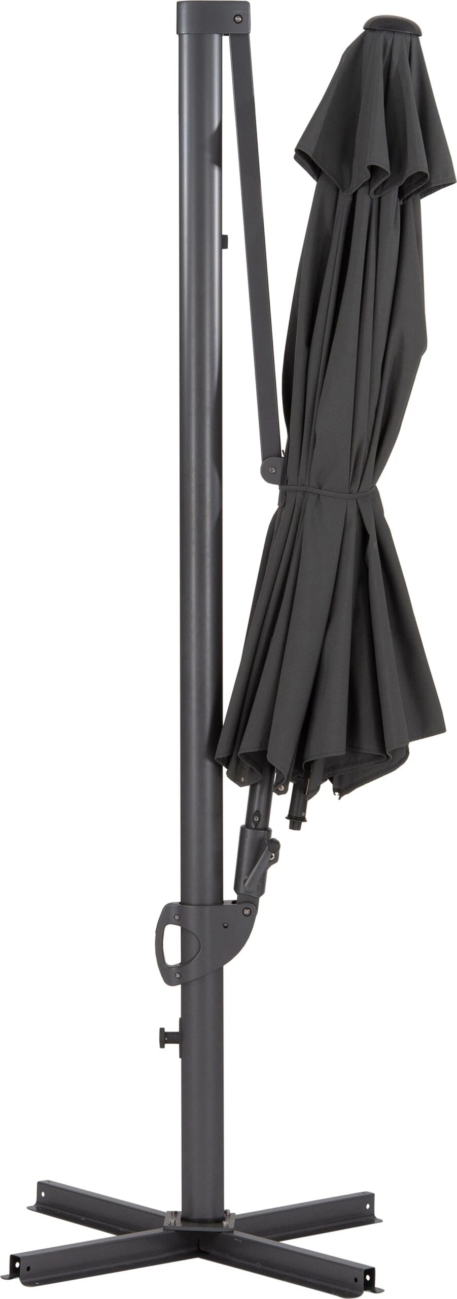 Intratuin Zweefparasol Bay Obravia Grijs 50+UV D 330 Cm 4 Intratuin Zweefparasol Bay Obravia Grijs 50+UV D 330 Cm - Afbeelding 4