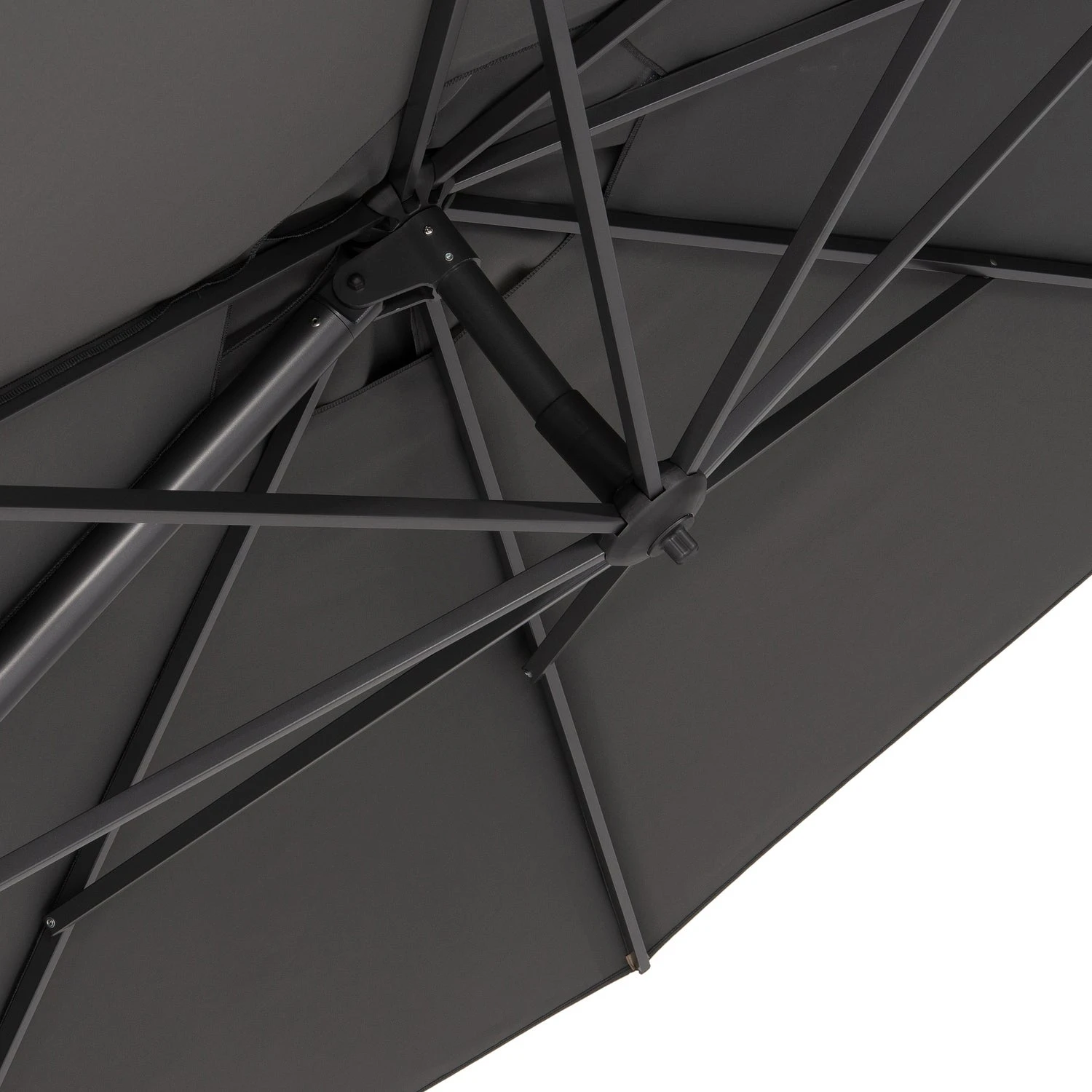 Intratuin Zweefparasol Bay Obravia Grijs 50+UV D 330 Cm 5 Intratuin Zweefparasol Bay Obravia Grijs 50+UV D 330 Cm - Afbeelding 5