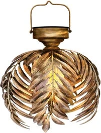 Intratuin LED Solar Hanglamp Goud D 20 H 23 Cm