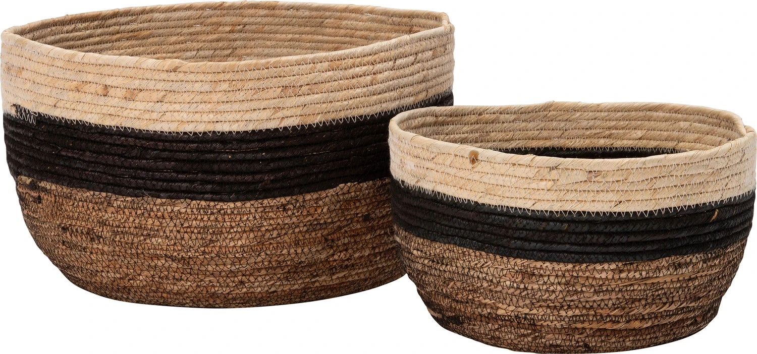 Intratuin Opbergmand Didi Naturel / Zwart / Bruin D 26 H 16 Cm 2 Intratuin Opbergmand Didi Naturel / Zwart / Bruin D 26 H 16 Cm - Afbeelding 2