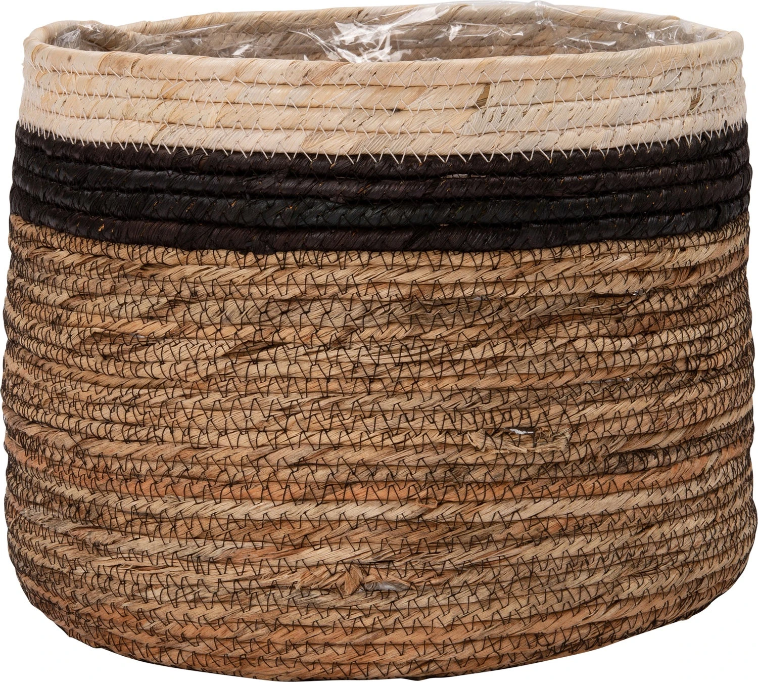 Intratuin Plantenmand Pipa Naturel / Zwart / Bruin D 30 H 30 Cm 1 Intratuin Plantenmand Pipa Naturel / Zwart / Bruin D 30 H 30 Cm