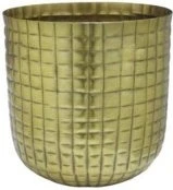 Intratuin Bloempot Azra Goud D 31 H 26 Cm 1 Intratuin Bloempot Azra Goud D 31 H 26 Cm