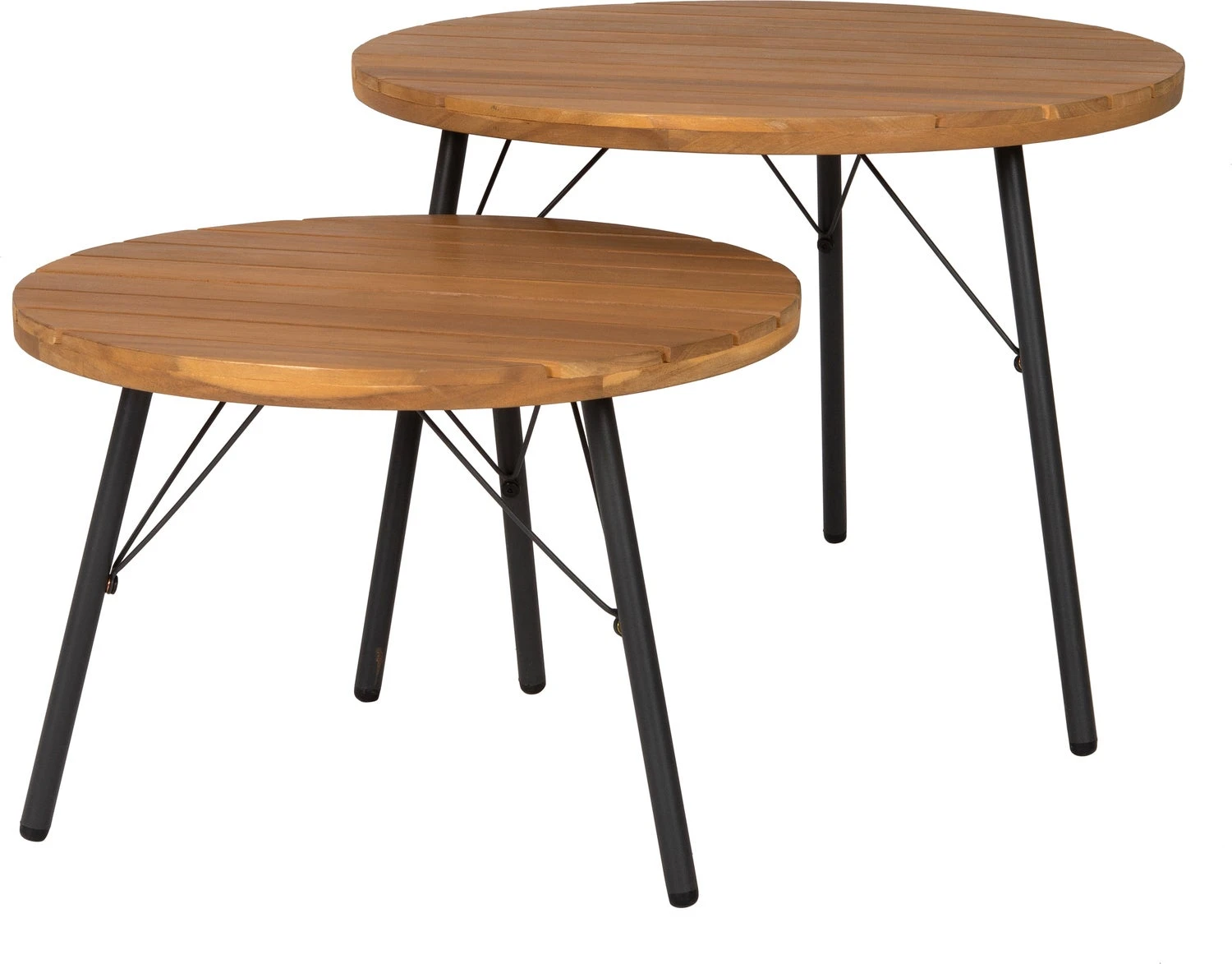 Intratuin Bijzettafel Diane D 50 H 45 Cm / D 60 H 35 Cm 2-delig 1 Intratuin Bijzettafel Diane D 50 H 45 Cm / D 60 H 35 Cm 2-delig