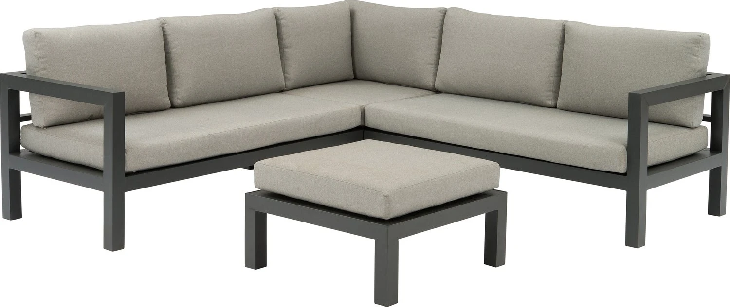 Intratuin 4-zits Loungeset Nola Grijs 1 Intratuin 4-zits Loungeset Nola Grijs