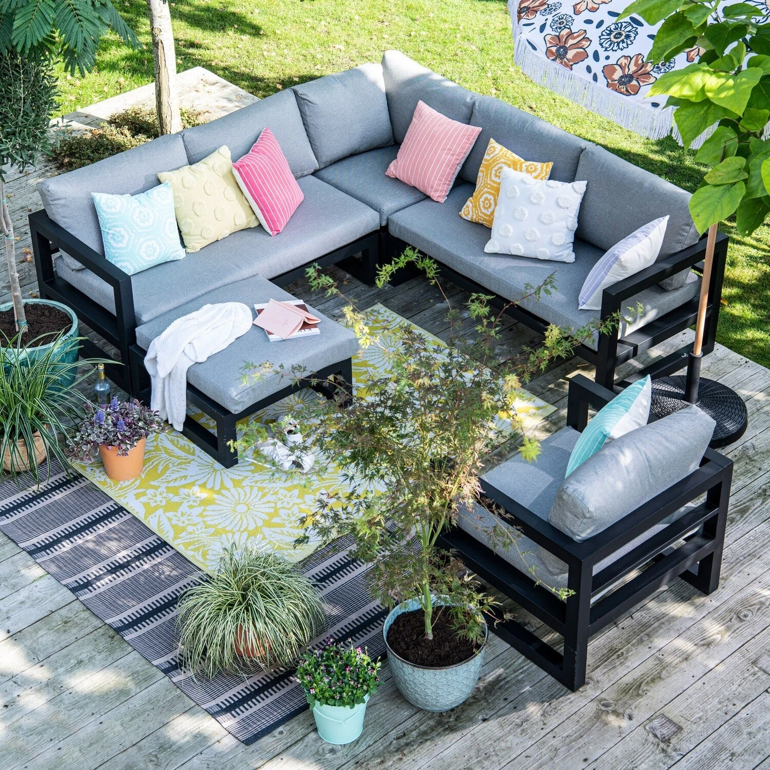 Intratuin 4-zits Loungeset Nola Grijs 6 Intratuin 4-zits Loungeset Nola Grijs - Afbeelding 6