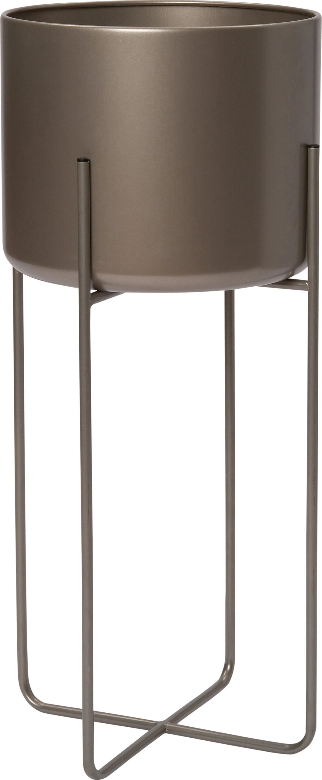 Intratuin Bloempot Op Standaard Lina Bruin D 28 H 66 Cm 1 Intratuin Bloempot Op Standaard Lina Bruin D 28 H 66 Cm